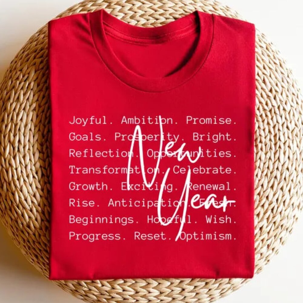 New Year Shirt, Graphic Cozy New Years Tshirt, Gift For New Year